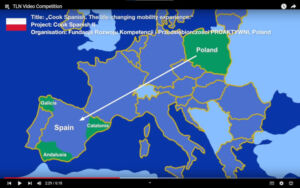 Zajęcie drugiego miejsca w konkursie na video z mobilności europejskiej - projekt Gotuj po hiszpańskku